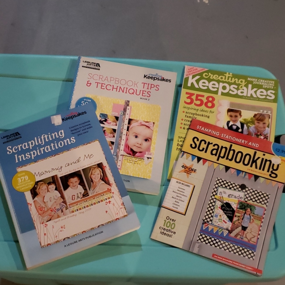 How to scrapbook books & magazines lot Book